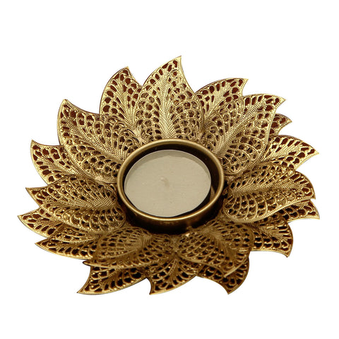 Lotus T-light Holder Golden