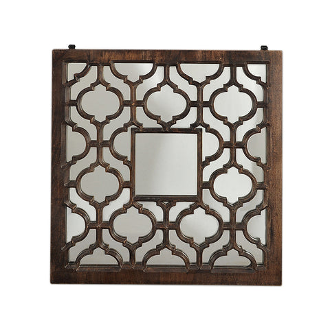 Fretwork Brown Wall Art