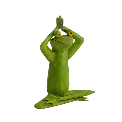 Yoga Frog Figurine