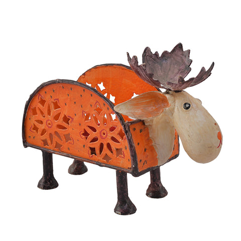 Hand painted Moose Napkin Holder