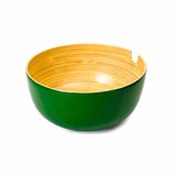 Green Bamboo Salad Bowl