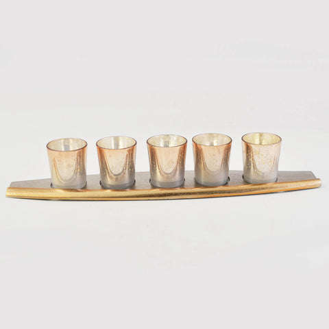 Boat votive Holder : Set of 5