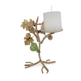Gold Foliage Candle Stand : Single