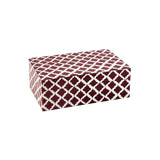 Red Ikat Print Treasure Box