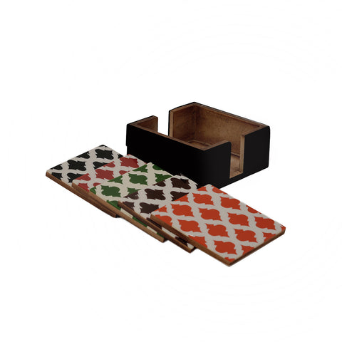 Ikat Print Coasters