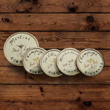 Glasstop Coasters set of 5
