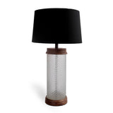 Faceted Crystal Lamp: Black