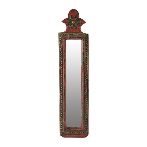 Red Brass Detailing Mirror