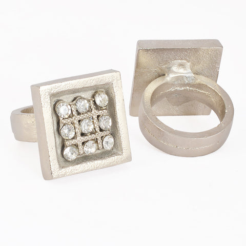 Bejewelled Square Napkin Ring