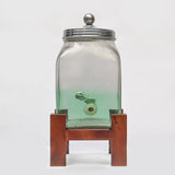 Sea Green Mason Jar Glass Dispenser
