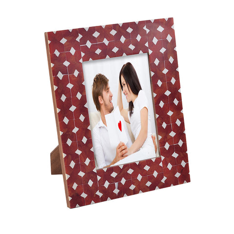 Chevron Red Photo Frame 5x7