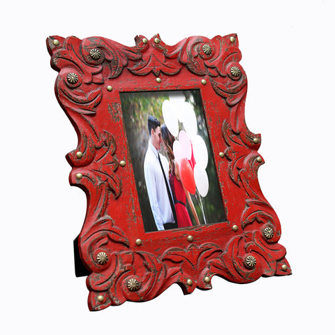 Rustic Red Photo Frame 4x6 – Summer Rain Store