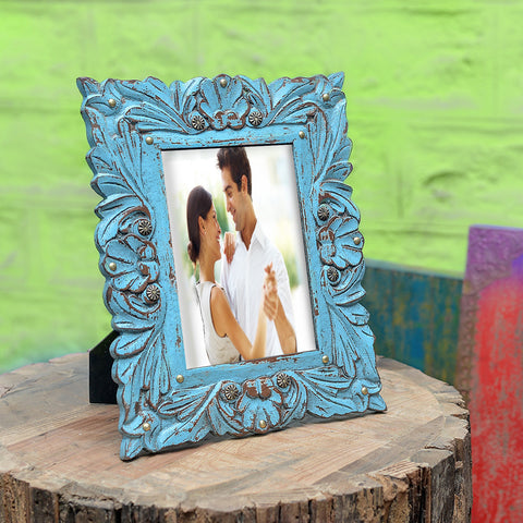 Rustic Blue Photo Frame