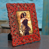 Distressed Red Photo Frame