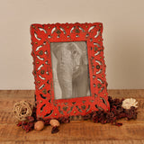 Distressed Red Photo Frame