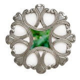 Handmade Silver Round Wall Art Mirror