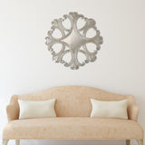 Handmade Silver Round Wall Art Mirror