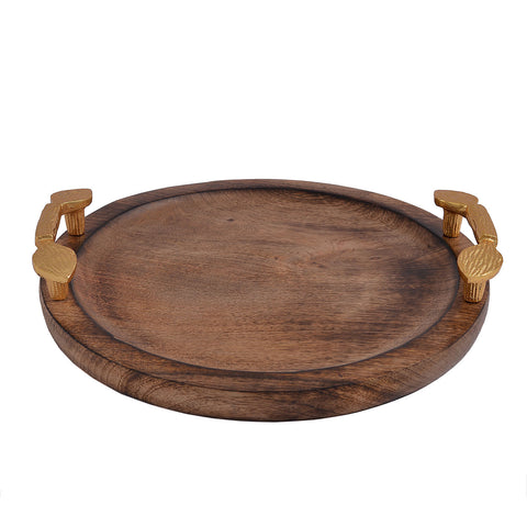 Round Wooden Tray