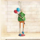 Hand painted Rabbit With Balloons